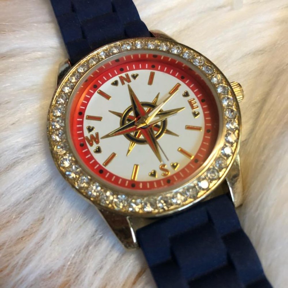 Compass Style Navy Blue Watch - Picture 2 of 5